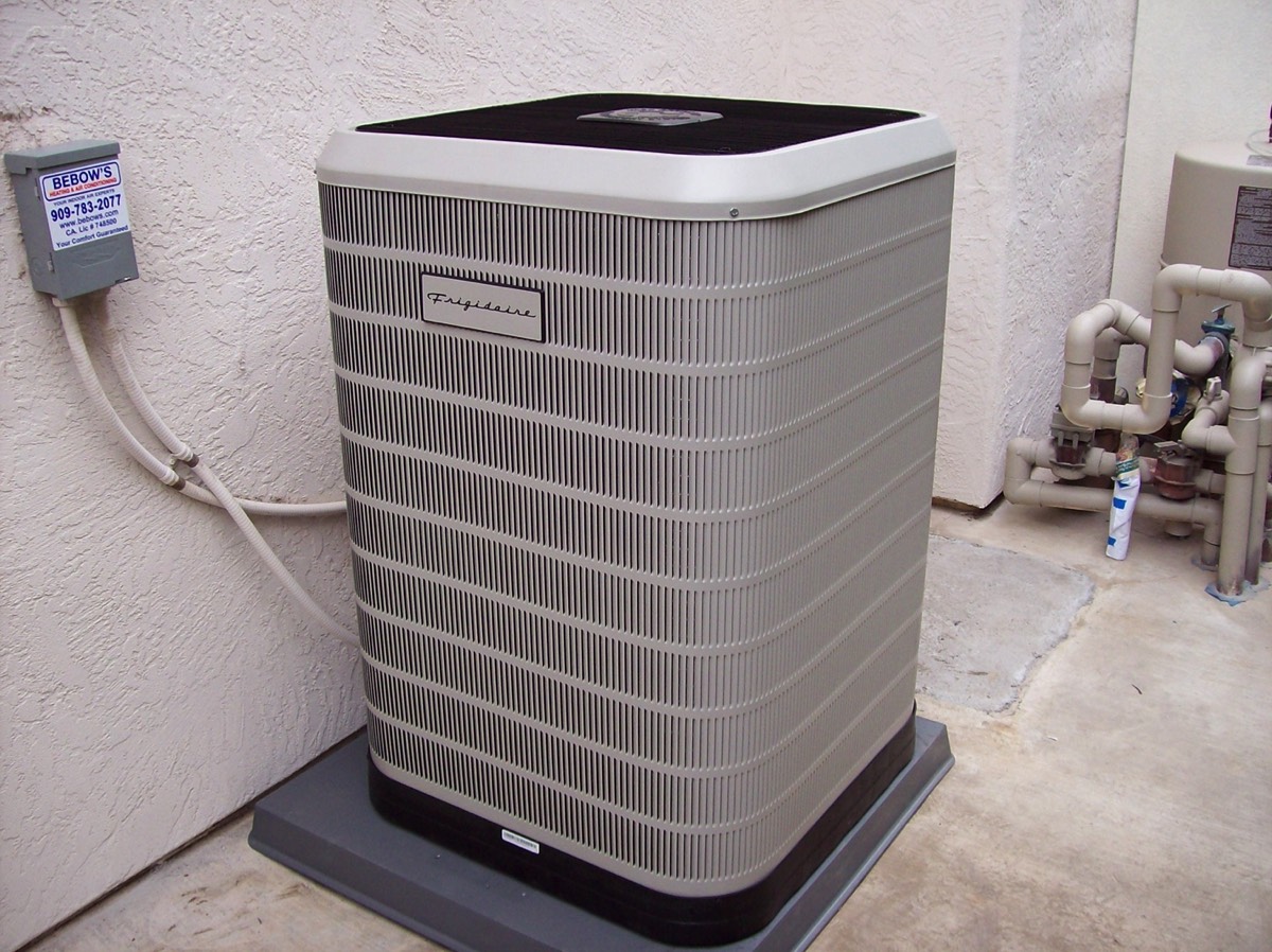 A/C Condenser Unit in back yard.